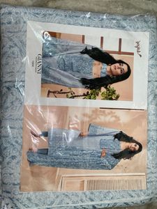 Pure Chiffon Unstitched Suit Set with Dupatta | Sk