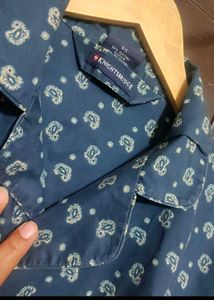 Navy Blue Half Sleeves Shirt For 40 Chest