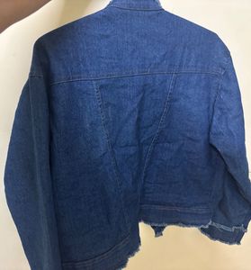 Pearl Denim Crop Jacket