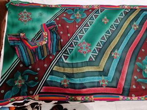 🇳🇿💫🎀Stunning Teal &amp; Red Saree