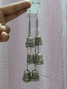 Long Jhumka Earrings