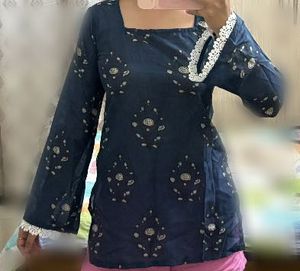 Beautiful Navy Blue Kurta