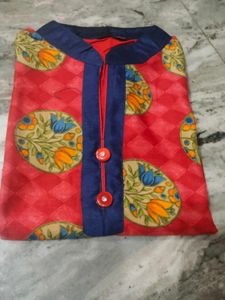 Red Floral Print Kurti💥💥 very low price
