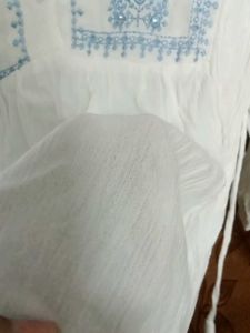 Embroidered White Kurta , jaipur