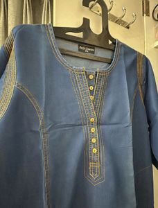 Classic Blue Denim Kurta