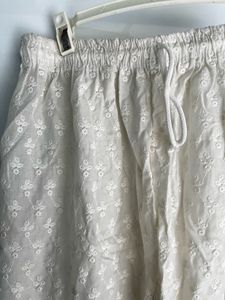 WHITE CHIKAN PANTS