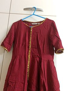 Max Festive Marroon kurti
