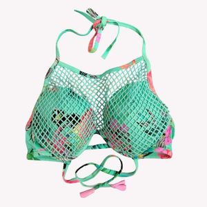 Tropical Mesh Bikini Top