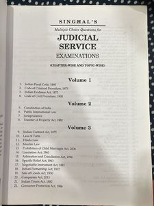 Singhal's Judicial Service Examination MCQs 2021