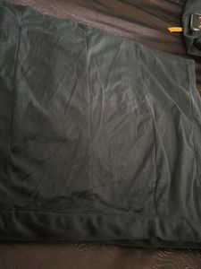 Black Button-Front Skirt