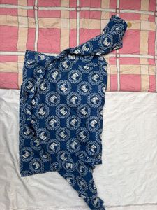 Authentic Gucci Horse Print Silk Shirt