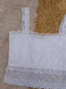 White Lace Bralette Top
