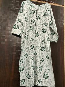 Green Floral Kurta Set with Dupatta