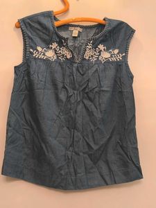 Cute blue Denim Top