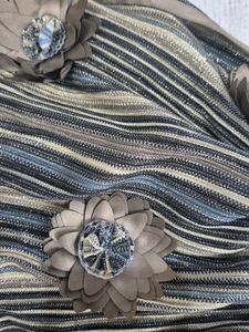 Elegant Striped Party Dress