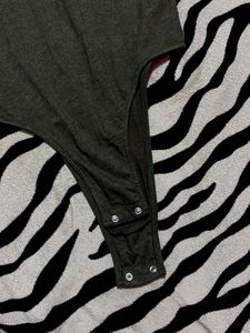 Bodysuit with Cut-out Sleeves