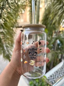 Premium Glass Coffee Beverage Can Tumbler
