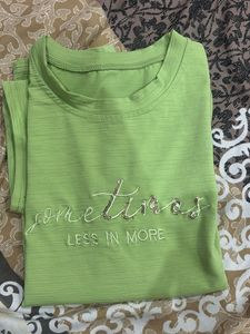 Light Green "Sometimes Less Is More" T-Shirt