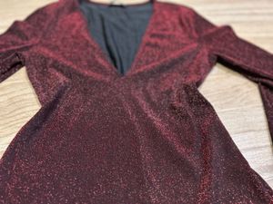 Maroon Sparkle Top