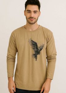 🔥 Trendy Eagle Print Long-Sleeve T-Shirt | Unisex