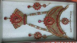 Red & Gold Bridal Jewellery Set