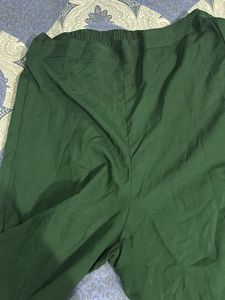 Elegant Green Embellished Gown with palazzo