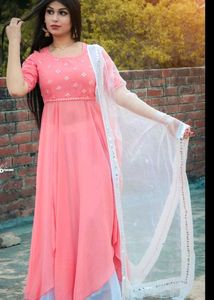 Elegant Pink Kurta with Dupatta