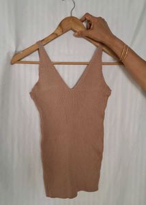 Ribbed V-Neck Tank Top