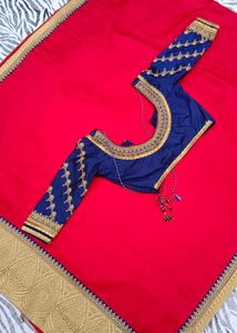 new catalogue red colour saree