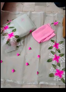 Organza Hand Paint Suit