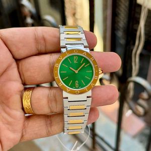 Bvlgari Series# Emerald Green Sunray Dial# Two-Ton