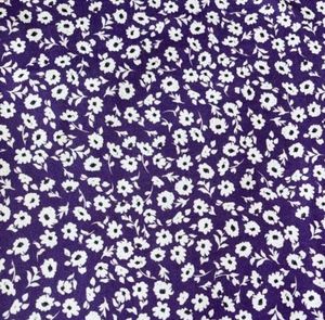 Chic Purple Floral Midi Dress with Slit