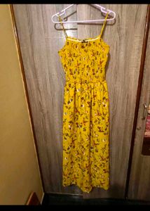Yellow Floral Maxi Dress
