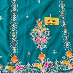 party wear Allover Unstitched Suit Dress Material