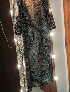 Stylish Paisley Print Kurta Set Xl 43 Bust
