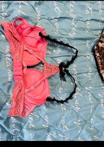 Pink Lace Bra