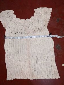 Cream Crochet Top
