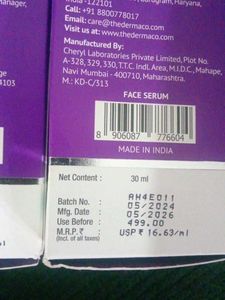 The Derma Co Kojic Acid Serum And Peeling Solution