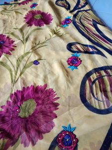 Discount Offer Printed Saree With Blouse