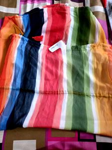 Rainbow Striped Midi
