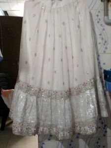 Farashi sharara and peplum top fully embroidered.