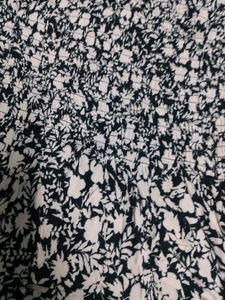 Floral Print Smocked Peplum Top