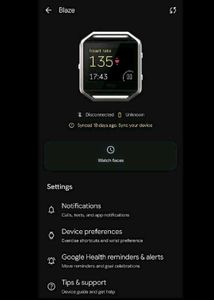 Fitbit Blaze Smartwatch Without Charger