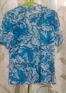Floral Print V-Neck Top