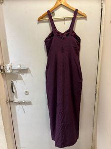 Elegant Plum Maxi Dress