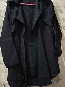 Elegant Black Trench Coat