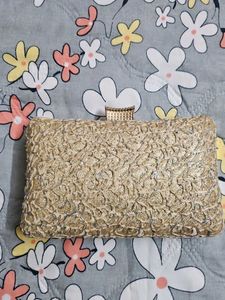 Elegant Gold Clutch Bag