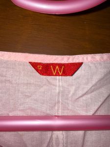 Pink Embroidered Kurta