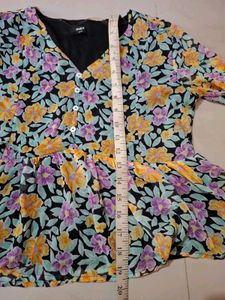 Floral Peplum Top