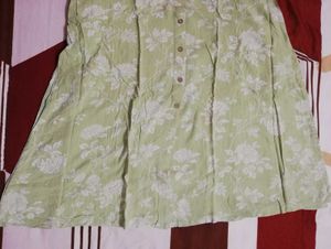 Rangmanch Light Green Floral Kurta